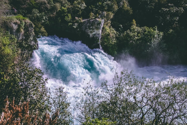 a powerful waterfall and natural wonder where the Waikato River is squeezed through a narrow gorge.
