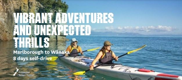 South Island Vibrant Adventures 8 Day self drive itinerary