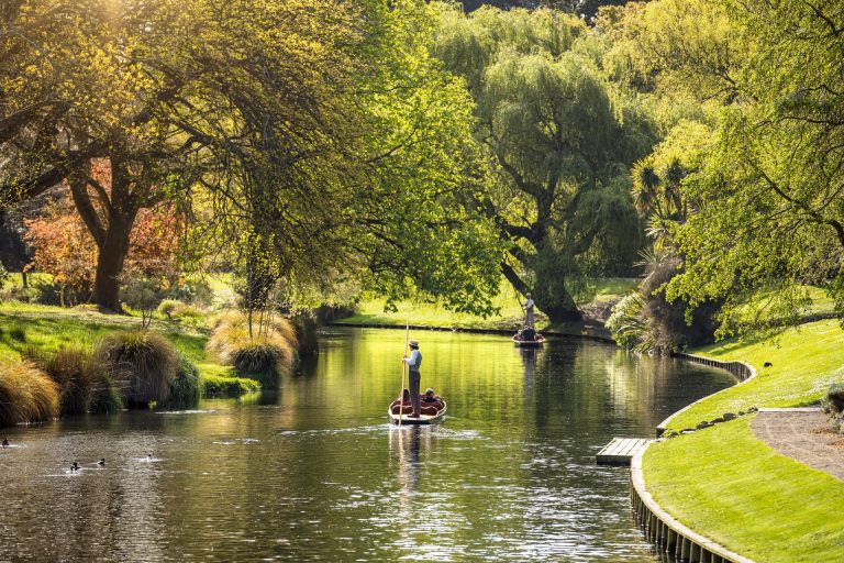 Punting Avon River - Christchurch New Zealand